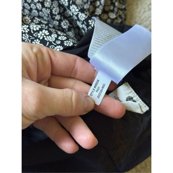 Madewell Black and White Floral Mini Dress - Picture 13 of 14